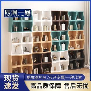 全墙日式 拼接小柜子台阶满墙书柜自由组合简约北欧沙发墙楼梯书架