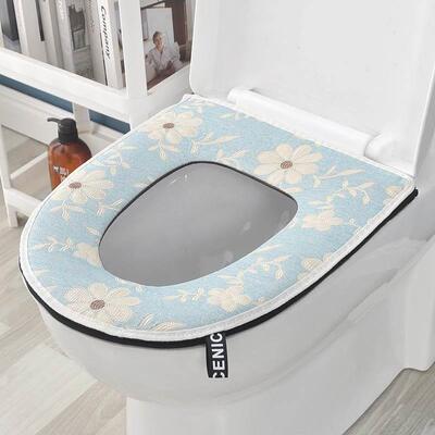 纯棉马桶垫马桶套防水四季通用舒适坐便垫坐便套夏季垫子拉链家用