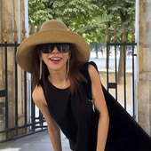 日本uv遮阳帽女防晒防紫外线2026新款 夏季 海边沙滩度假大帽檐草帽