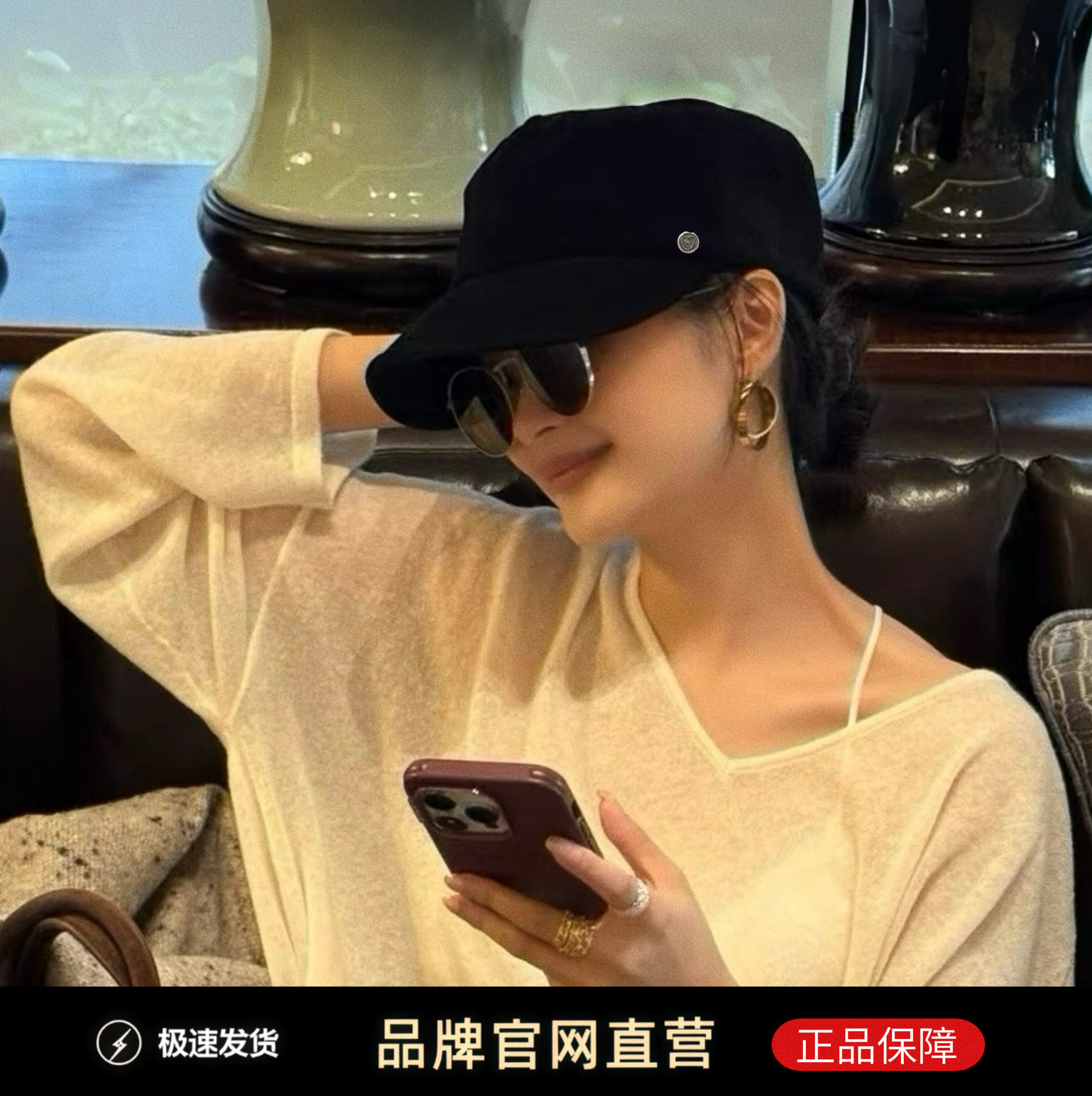明星马术报童帽子女2026秋季新款显脸小韩国平顶帽黑色鸭舌贝雷帽
