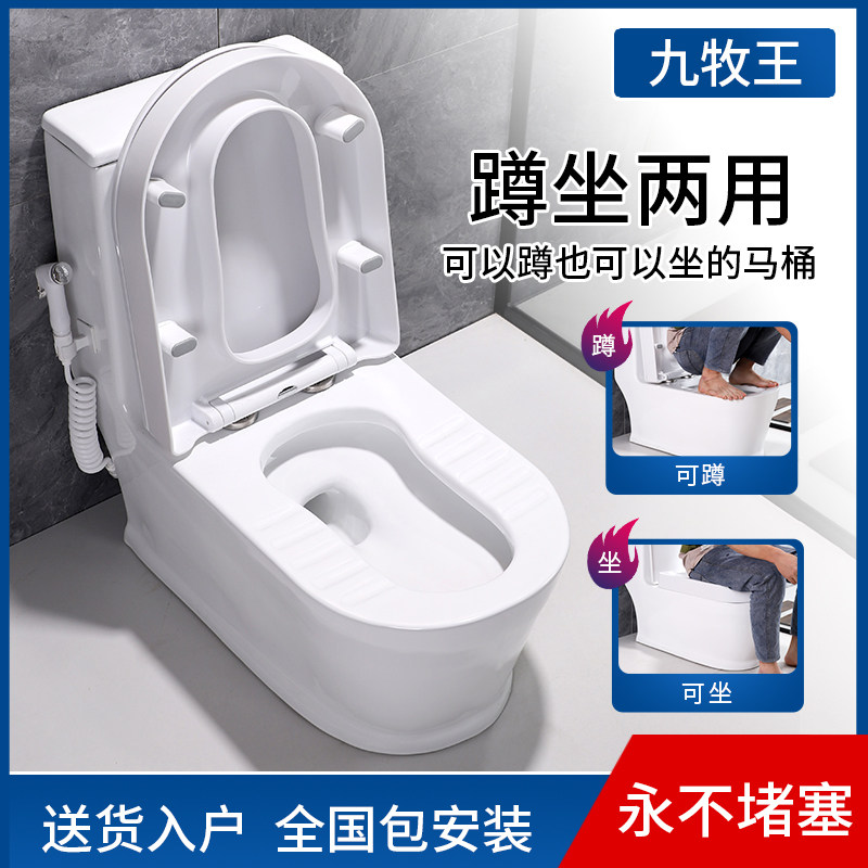 新款蹲坐两用马桶一体式