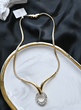 【任四月复古首饰】Attwood Sawyer金色项链 Vintage中古首饰