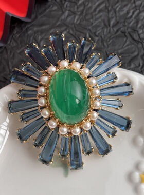 【任四月中古首饰】美国设计师Jarin小号ruffle  Vintage中古首饰