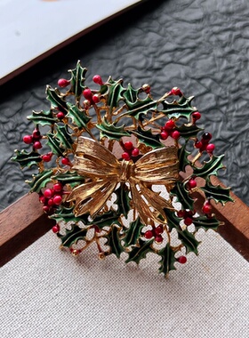 【任四月中古首饰】Weiss珐琅蝴蝶结胸针 Vintage中古首饰