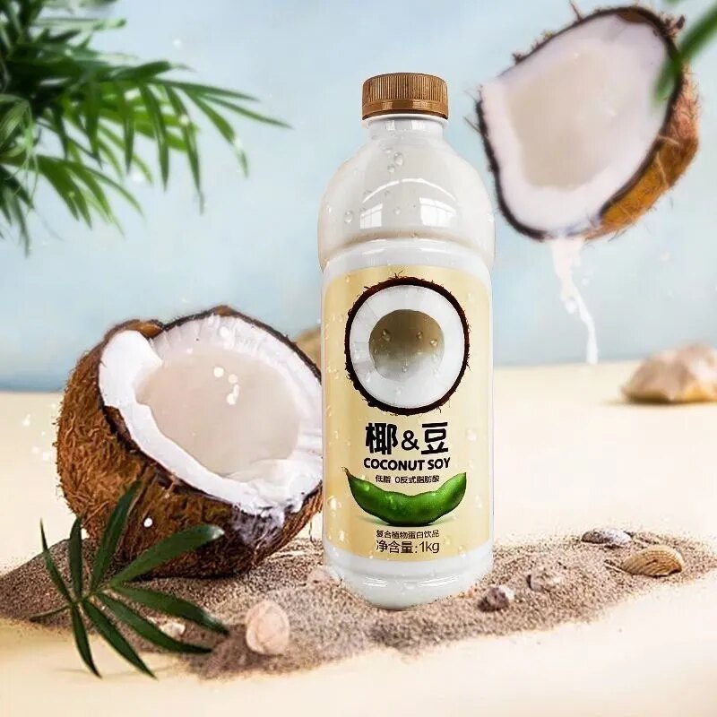 农夫山泉椰豆饮料1kg大瓶椰汁水果低脂复合植物蛋白饮品正品