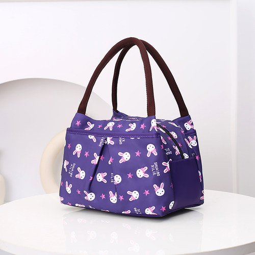 手提包防水女包拉链饭盒袋便当包时尚妈咪包化妆包小布包包小方包