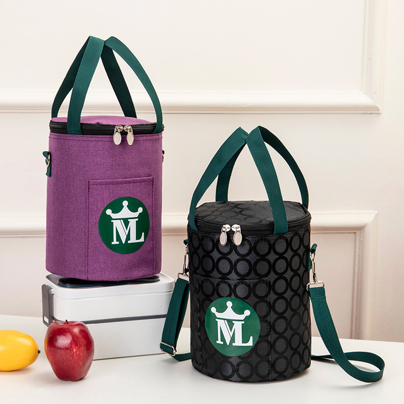 圆形保温饭盒袋保温袋大号加厚铝箔手提便当包圆型保温桶袋饭盒包,收纳整理,保温包,淘宝优惠券,粉丝福利购,淘宝优惠卷