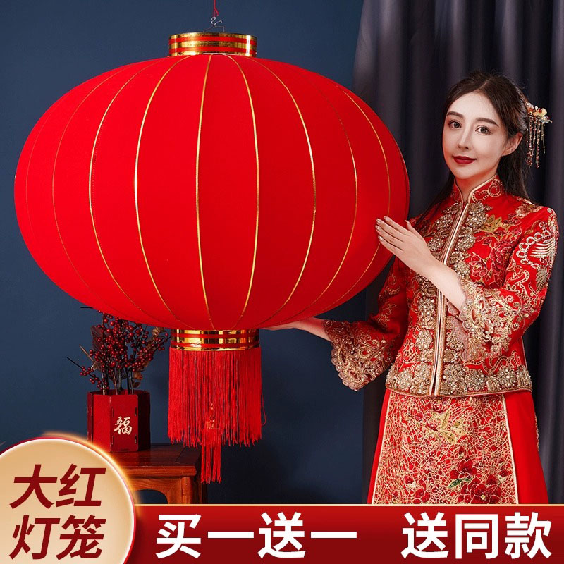 2025春节过新年室外阳台大红灯笼