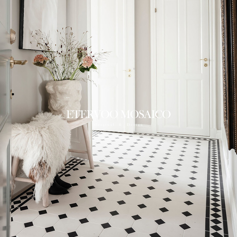 法式卫生间瓷砖马赛克通体全瓷拼花墙砖玄关餐厅厨房浴室防滑地砖