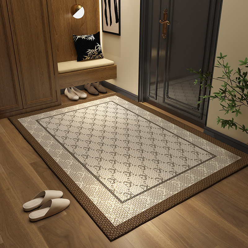 高端入户门地垫家用轻奢门口防滑脚垫子除尘耐脏进门玄关高级地毯