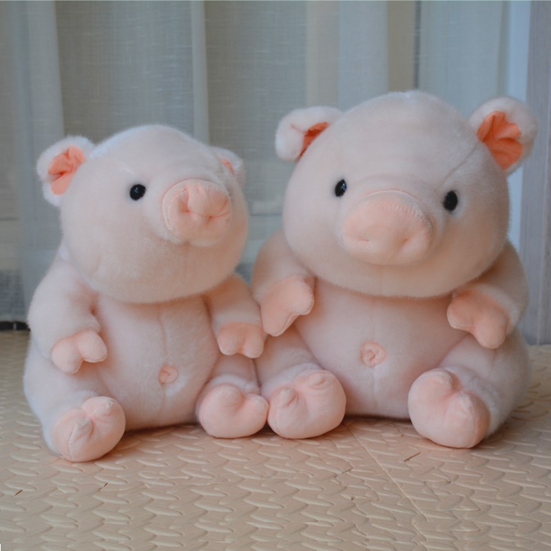 新款可爱粉嫩摇头猪猪公仔胖猪毛绒玩偶粉色小猪毛绒玩具生日礼物