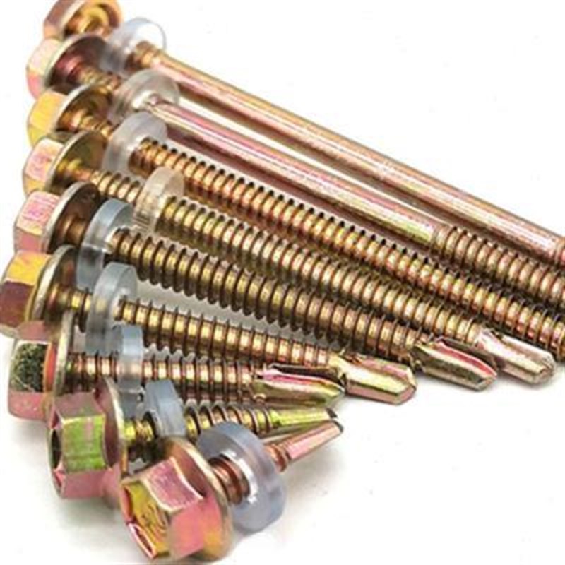 加长燕尾钉螺丝j钉钻尾彩钢瓦自攻自钻螺丝钻钉外六角整箱铁|螺丝