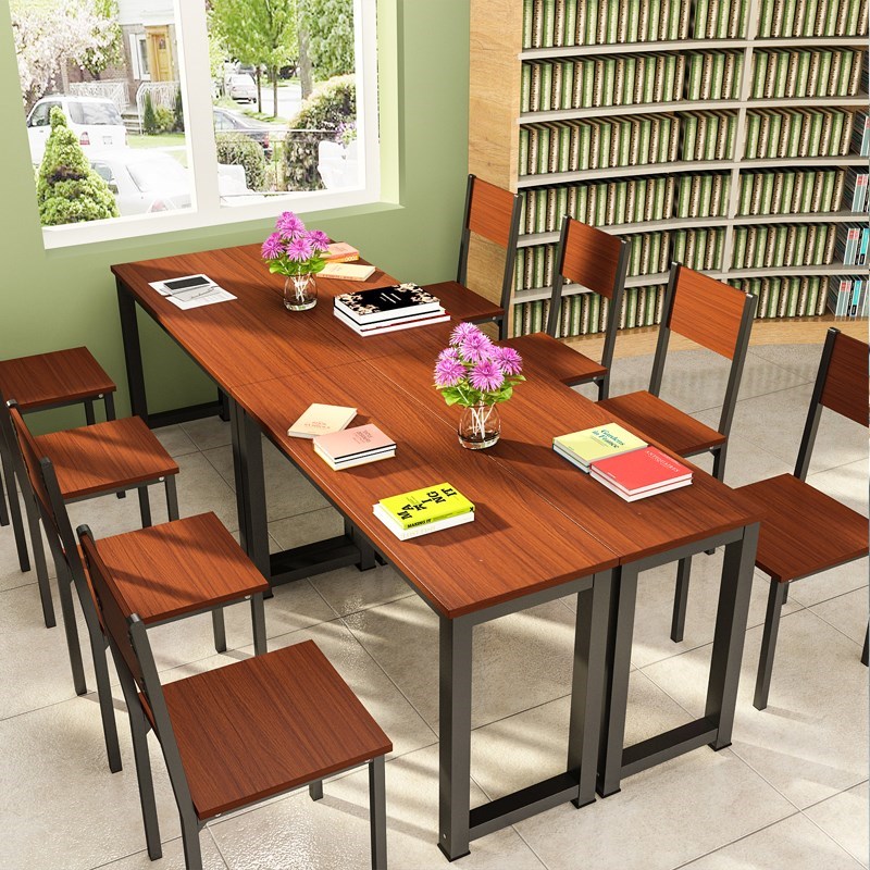 培训桌长条桌培训机o构公司会议员工培训桌学校学生补习课桌椅组