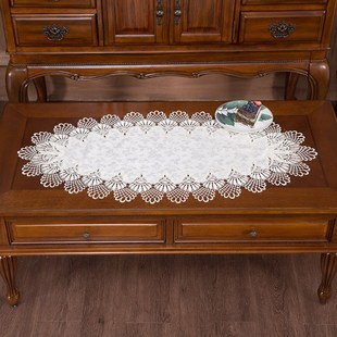 饰小 新品 51欧式 桌布蕾丝台布x餐桌式 茶几盖布电视柜斗柜装