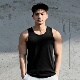 Vest Up美式 运动显大坑条背心重磅螺纹高弹速干吸汗透气宽松T恤男