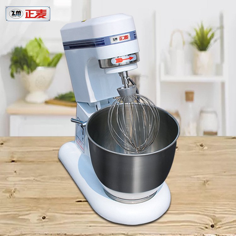 正麦7L商用鲜奶机5L台式搅拌机奶油机打蛋机家用七升和面机厨师机