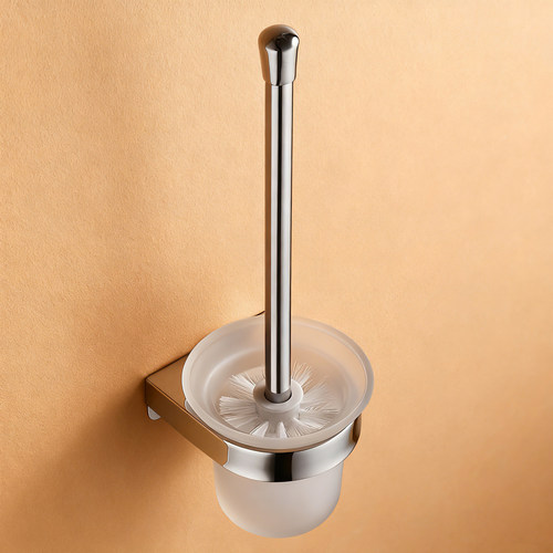 不锈钢浴室加厚免打孔马桶刷架