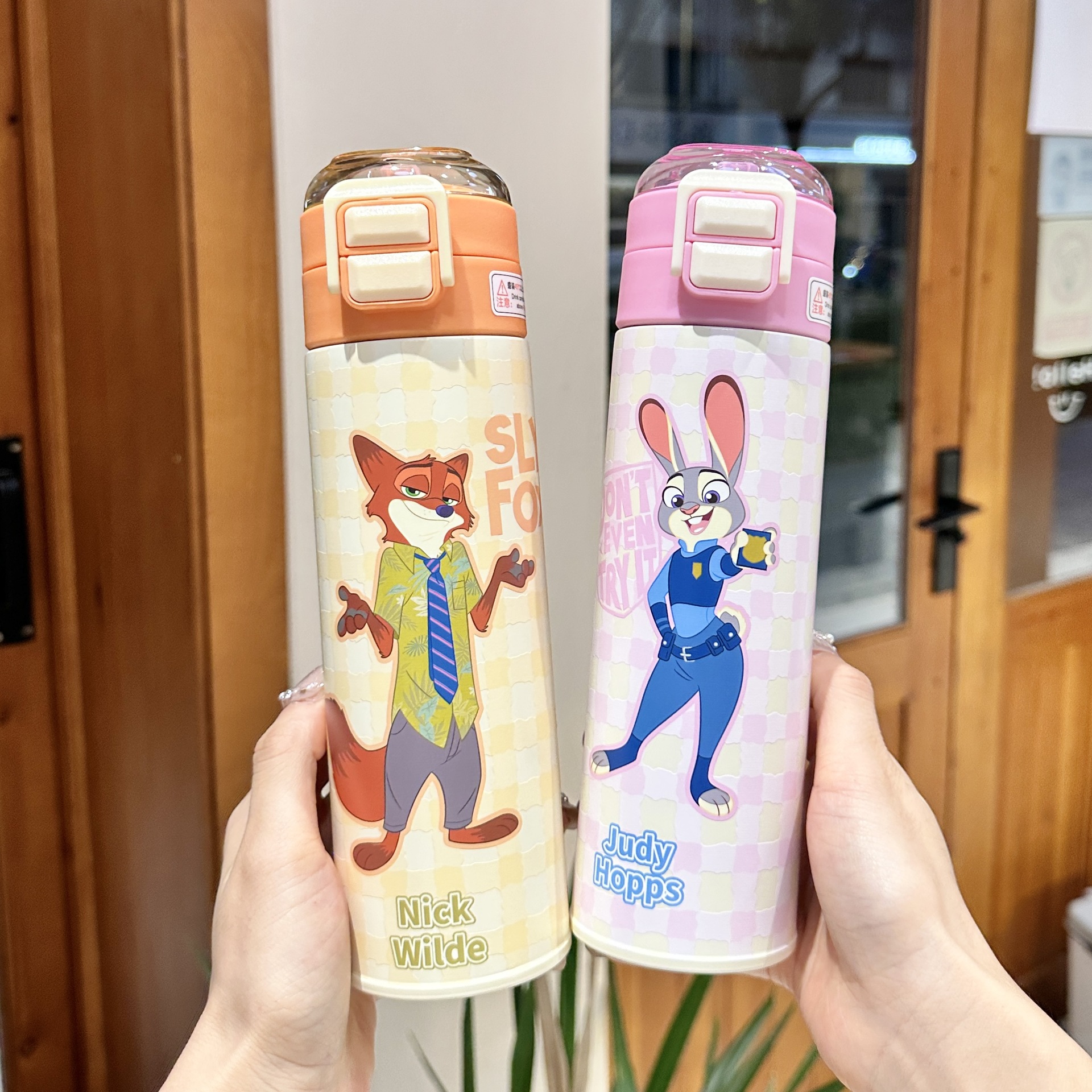 疯狂动物城儿童保温杯双饮水杯子