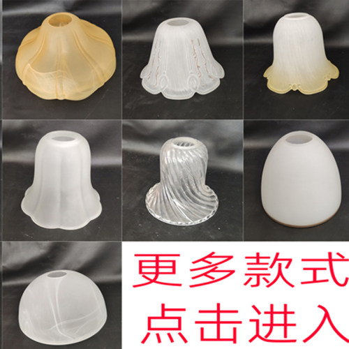 玻璃明装e27灯罩客厅吊扇万能