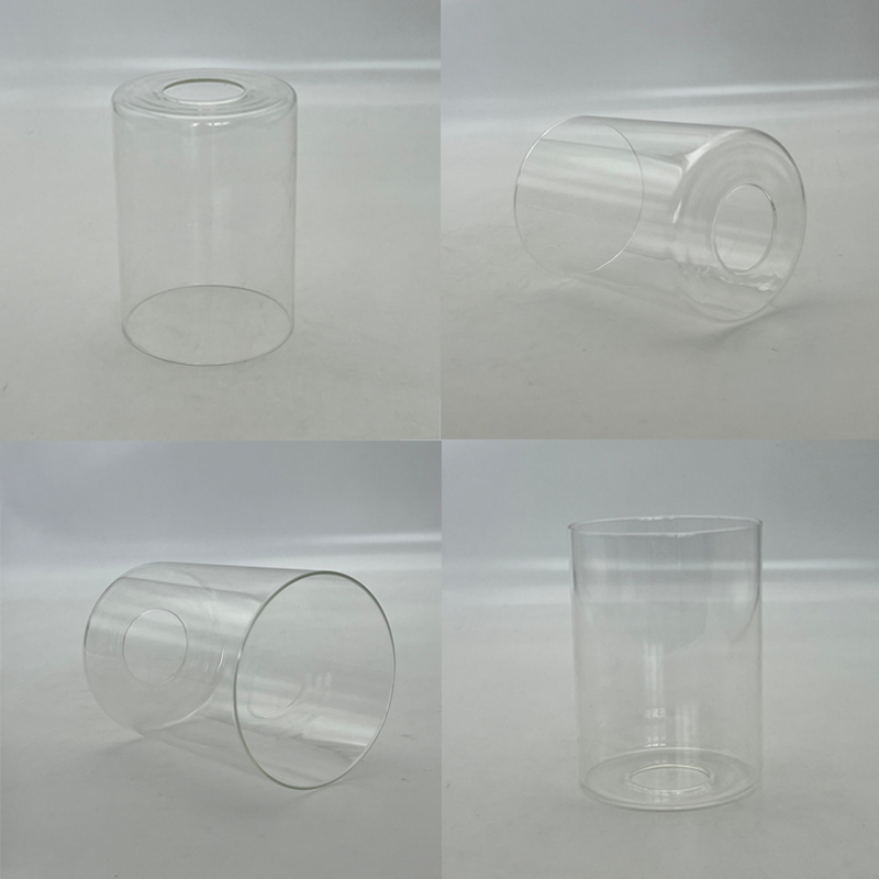 透明直筒灯罩灯具配件玻璃吊灯灯罩 台灯吸顶灯饰灯罩 E27