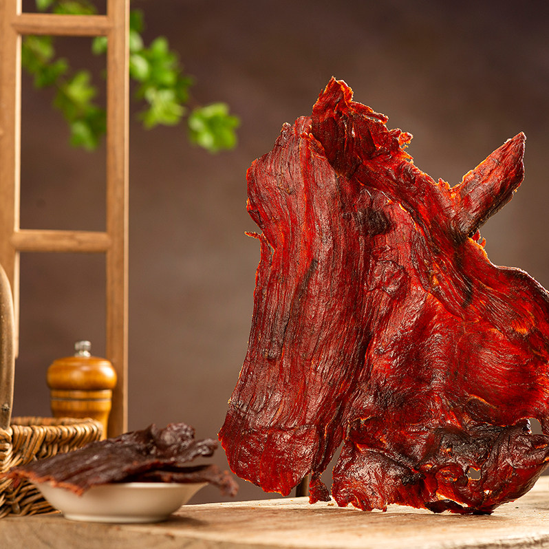 汤克林手撕香烤牛肉干45克*2 精烤牛肉片牛肉脯 牛后腿腱子肉烤制