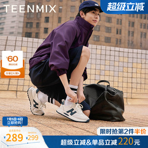 天美意男鞋正品商场同款百搭透气通勤男阿甘鞋2025夏新款3TU02BM5