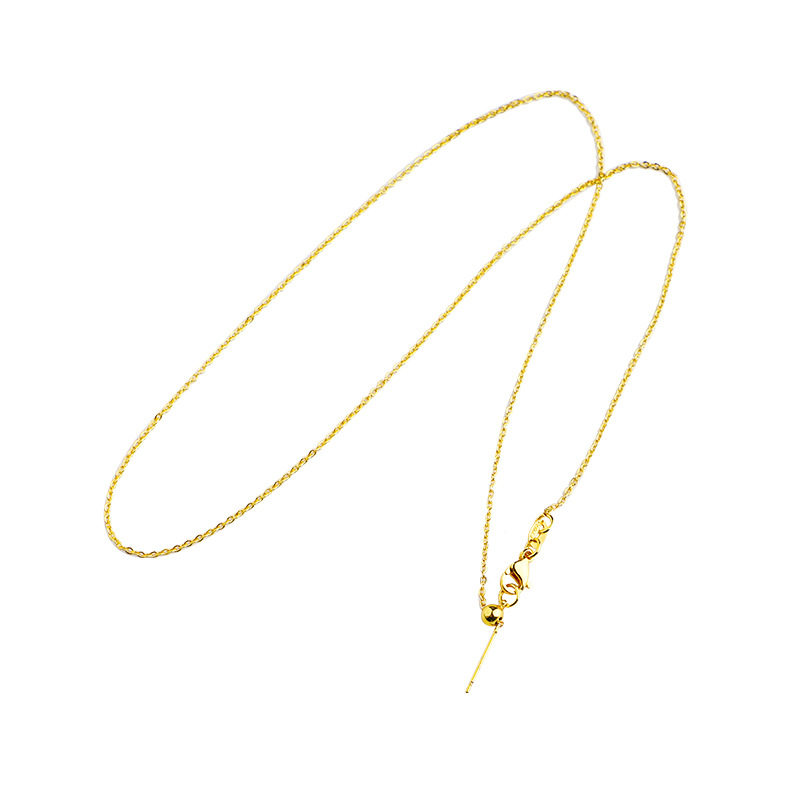 14K GOLD-FILLED COLOR-RETAINING UNIVERSAL O-WORD NECKLACE WEARABLE BEADS ADJUSTABLE NECKLACE BRACELET BEADS HANDMADE DIY ACCESSORIES