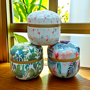 高颜值中式结婚喜糖盒马口铁空盒子回礼伴手礼包装盒茶叶罐铁盒