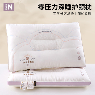 枕头护颈椎助睡眠成人家用一对枕芯学生宿舍单人一只装侧睡整头男