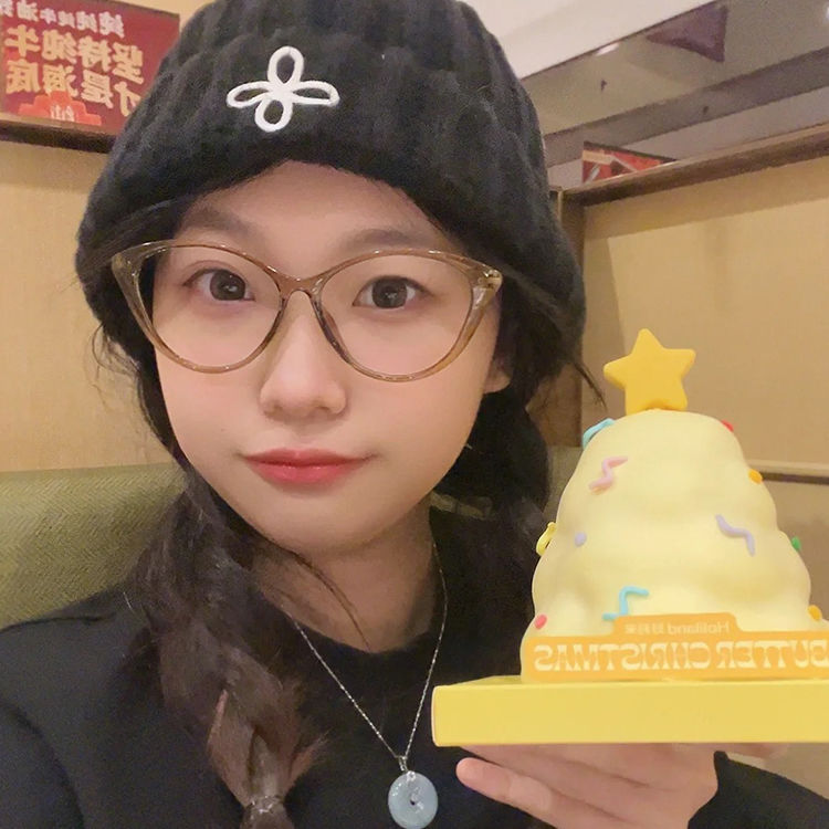 网红猫眼近视眼镜女新款素颜神器冷茶色可配度数大脸显瘦眼镜框架