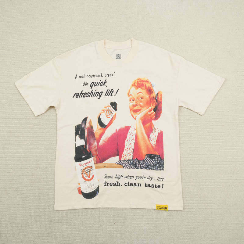 thumbnail for Pink character letter logo crew neck short sleeves