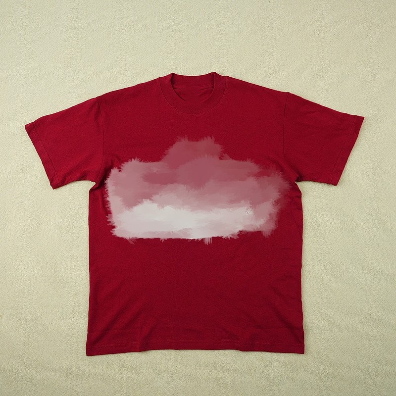 thumbnail for Red Short-Sleeved Shirt with White Logo