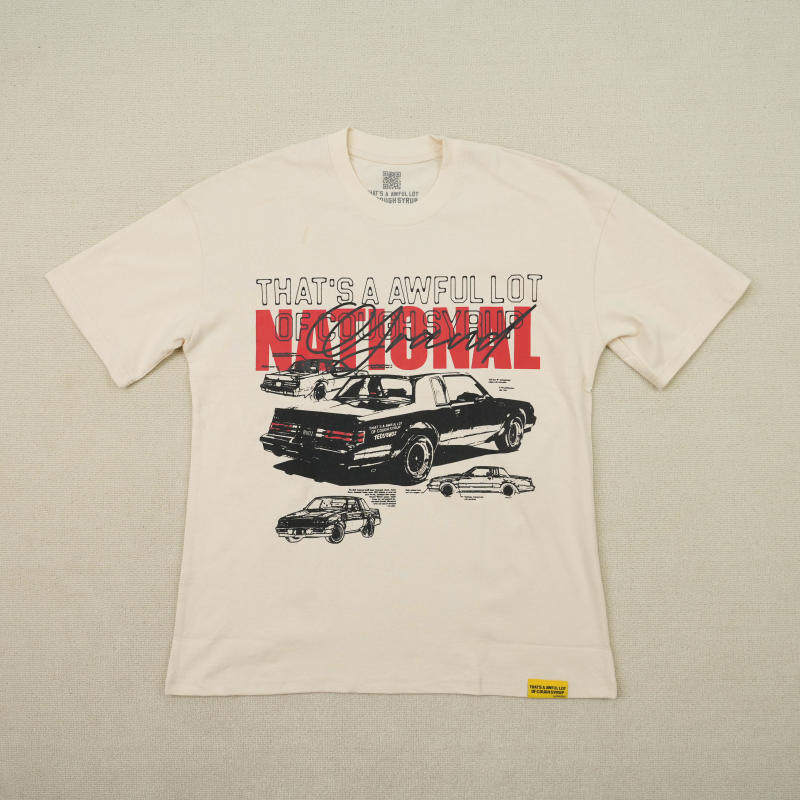 thumbnail for 素描汽车字母印花logo圆领短袖