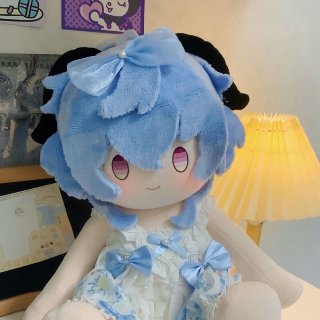 正版原神甘雨40cm棉花娃娃小雨露游戏周边同人可爱毛绒玩偶