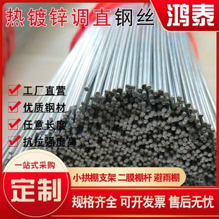 直条钢丝拱棚支架热镀锌框架小拱棚支架钢条调直钢丝支持订制