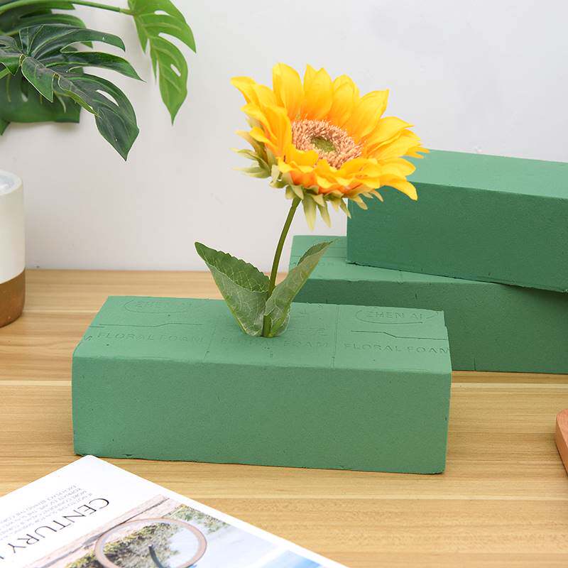 插花泡沫泥圆形花束底座花泥块保水包花鲜花用品包装吸水花店锁水