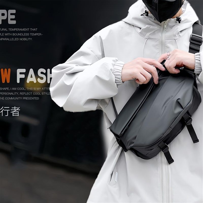 男士斜挎包通勤包胸包男款邮差包骑行包机车背包运动单肩包,箱包皮具/热销女包/男包,胸包,淘宝优惠券,粉丝福利购,淘宝优惠卷