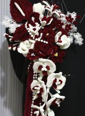 手工diy编f织扭扭棒玫瑰手捧花材料包自制成品花束送闺密新婚礼物