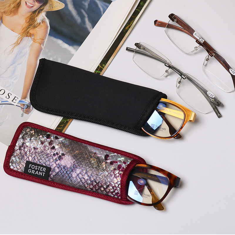 眼镜袋抗b压便携布袋简约眼镜套大框收纳包保护套时尚近视老花袋