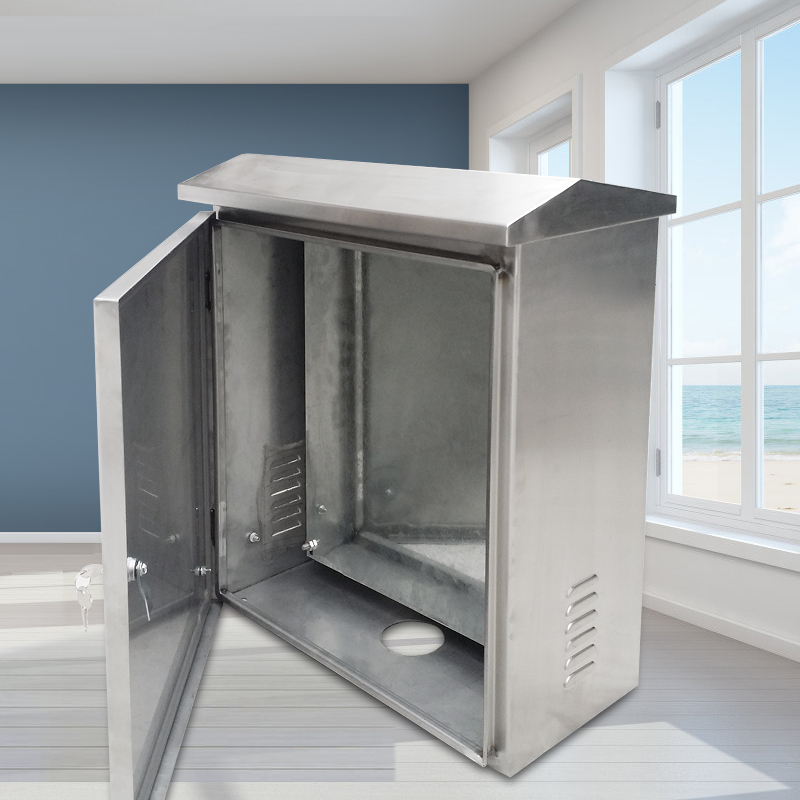 户外防水防尘不锈钢316材料配电箱控制监控路灯P开关箱柜IP65