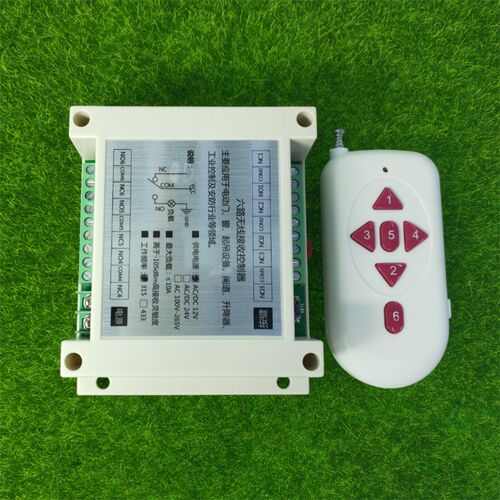 手机型白胖子6键遥控12V36yV六路灯具电源箱道闸水泵车灯改装开