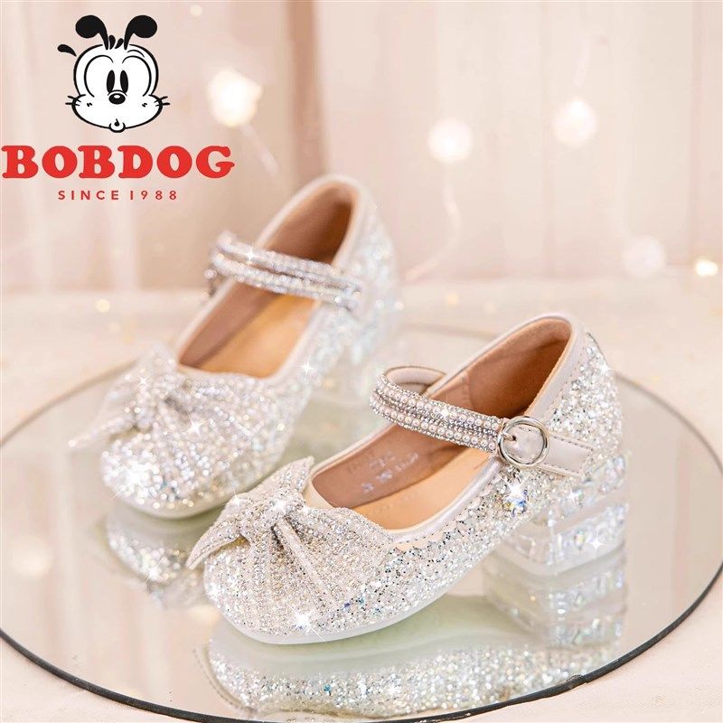 真皮儿童公主鞋女童高跟鞋2025春季新款女孩配礼服舞台水晶鞋单鞋,童鞋/婴儿鞋/亲子鞋,水晶/水钻鞋,淘宝优惠券,粉丝福利购,淘宝优惠卷