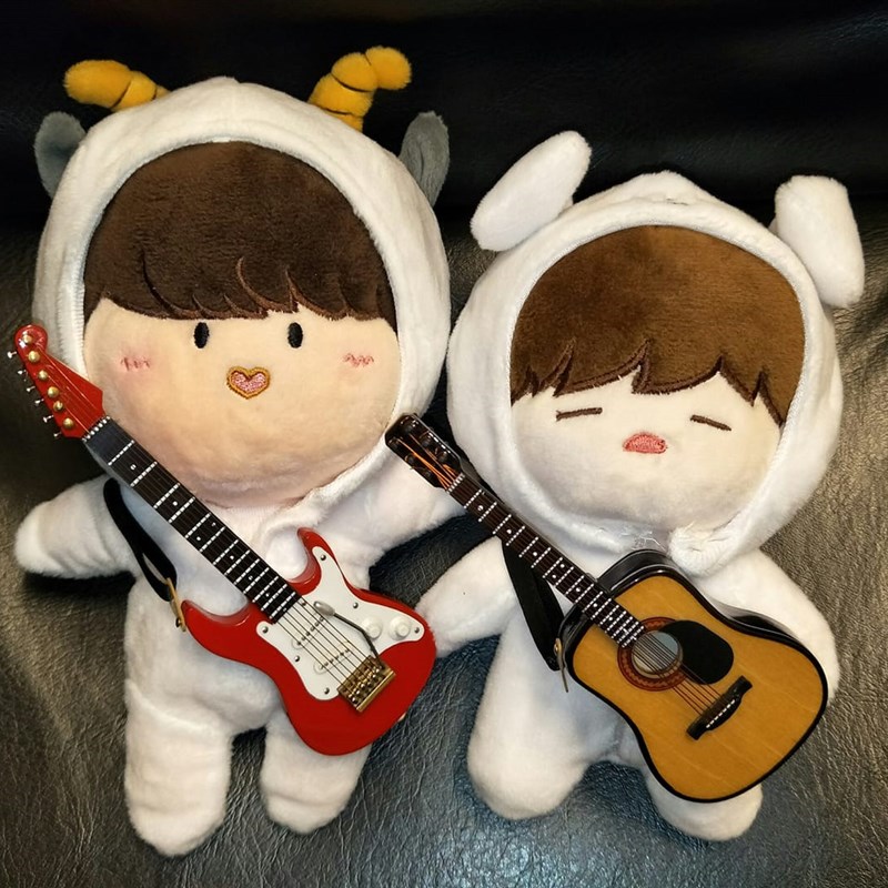 20cm棉花娃娃公仔玩偶娃用配件电吉他舞台场景布置乐器模型摆件10