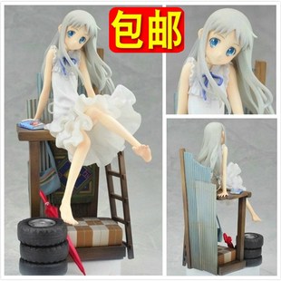 未闻花名 那朵花 本间芽衣子 面码 坐姿 动漫Q手办模型 公仔摆件