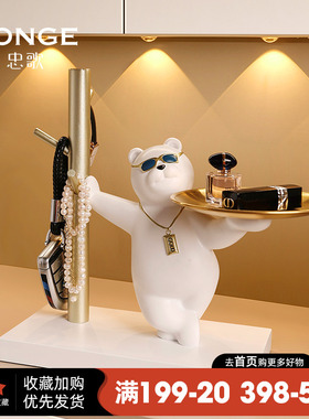 轻奢风玄关钥匙j收纳摆件托盘客厅家居入户装饰品鞋柜乔迁新居礼