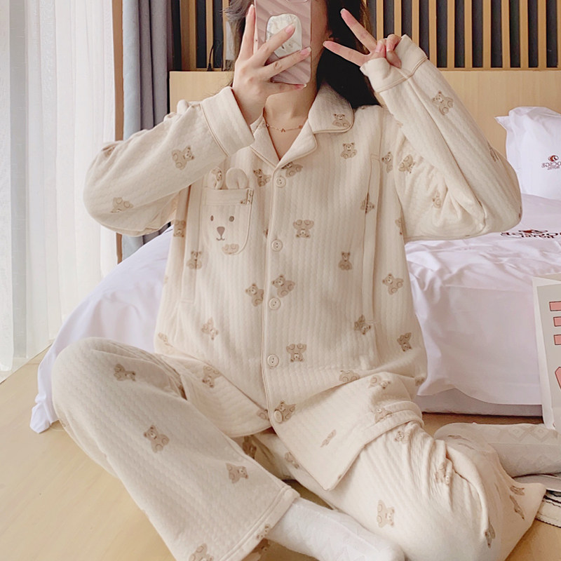 秋冬季纯棉月子服k夹棉加厚时尚保暖孕妇睡衣产後长袖哺乳期哺乳,孕妇装/孕产妇用品/营养,家居服套装,淘宝优惠券,粉丝福利购,淘宝优惠卷