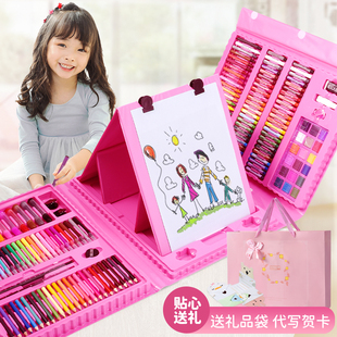 儿童家用画画板涂鸦学涂色手写板幼儿园绘画板玩具神器Z套装男女