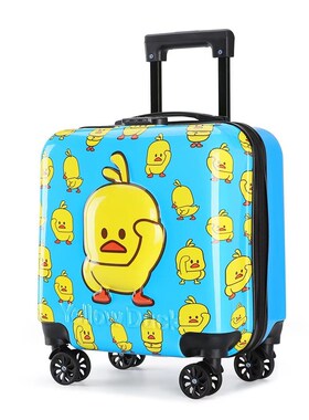 儿童拉杆b箱行李箱l16寸18寸定制可爱卡通四轮拖箱男女宝学生旅行