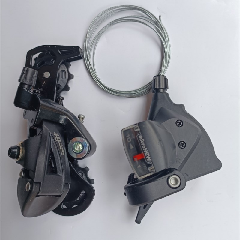 山地车变速器9/l10速指拨器自行车变速改装套件27/30速小套