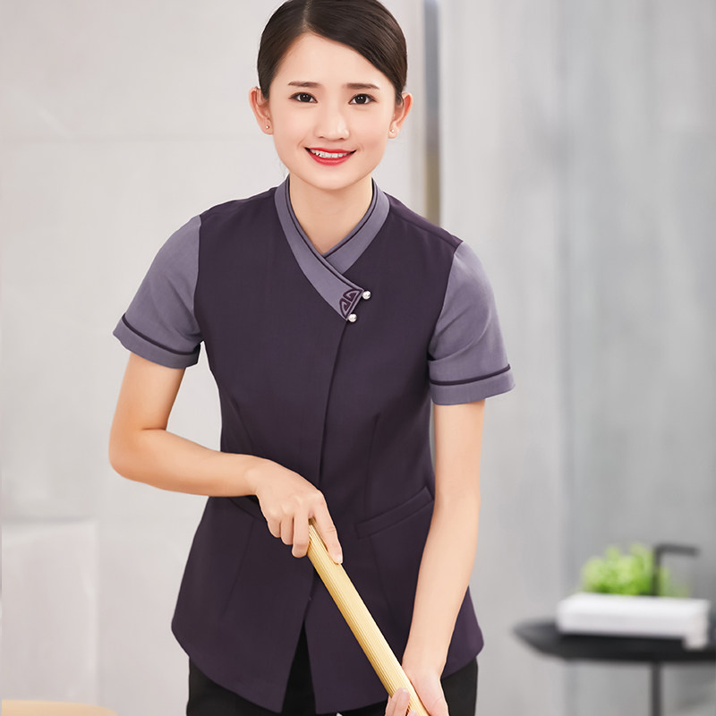 保洁服短袖酒店宾馆客房工作服物业小区楼层夏装PTA清洁阿姨制服